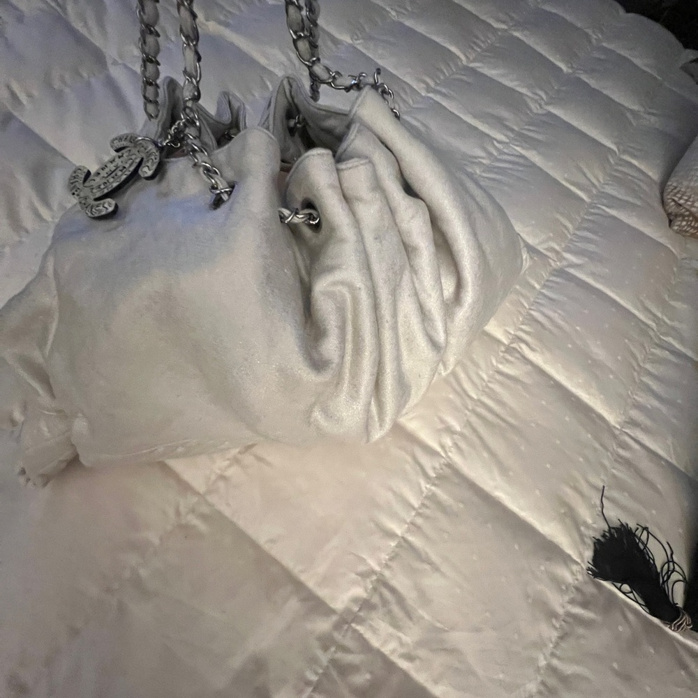 Chanel Metallic Silver Shoulder Bag - Picture 16 of 16
